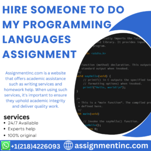 Hire Someone To Do My Programming Languages Assignment