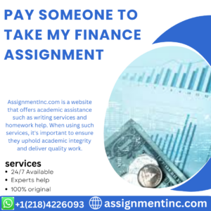 Pay Someone To Take My Finance Assignment